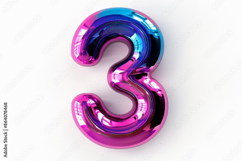 Vibrant Magenta and Blue Tinted 3D Question Mark on White Background Vibrant Magenta and Blue Tinted 3D Question Mark on White Background