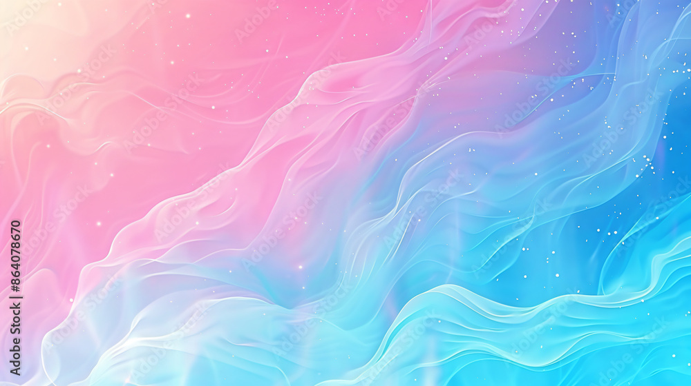 Fototapeta premium Beautiful gradient background with pink and blue colors. Abstract wallpaper design vector illustration in the style of flat design. Simple minimalistic banner with blurred effect.