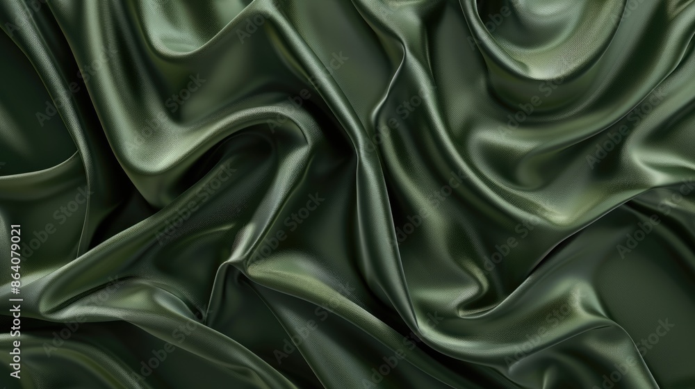 Fototapeta premium Elegant Abstract Olive Gradient Silk Satin Background for Luxury Design