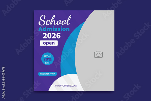 school social media post Back to school social media post banner template banner design