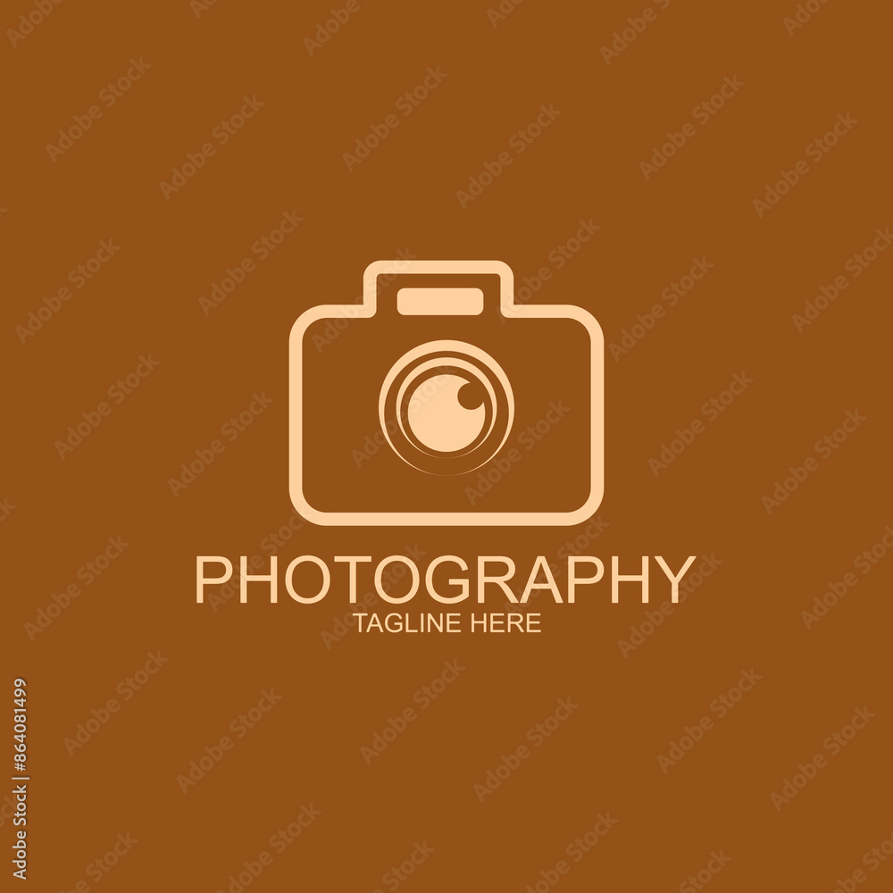 Camera logo, camera icon vector. Camera vector illustration.