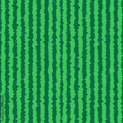 Obraz na płótnie Green and Fresh Watermelon Skin Seamless Pattern. Unique and Trendy seamless pattern background for your unique design. Watermelon realistic texture background letters vector illustration. w salonie