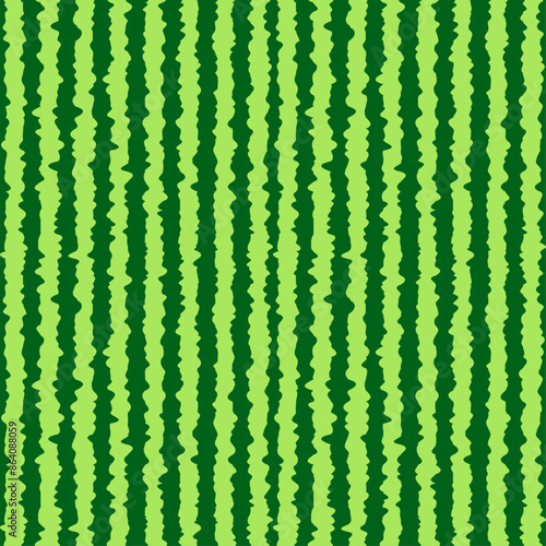 Obraz na płótnie Green and Fresh Watermelon Skin Seamless Pattern. Unique and Trendy seamless pattern background for your unique design. Watermelon realistic texture background letters vector illustration. w salonie