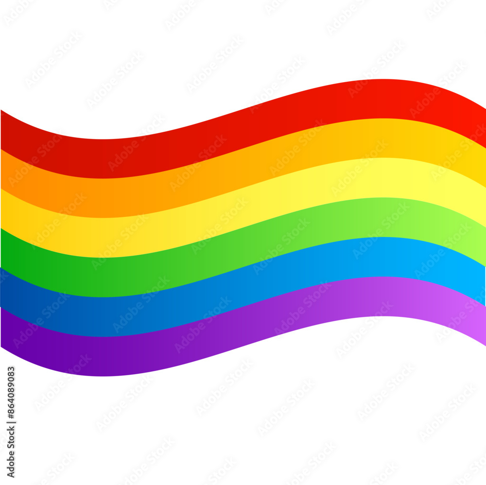 Rainbow flag of the LGBT organization. Vector illustration Rainbow flag of the LGBT organization. Vector illustration