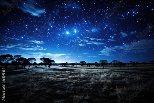 Beautiful Milky Way in the Background night sky, generative IA