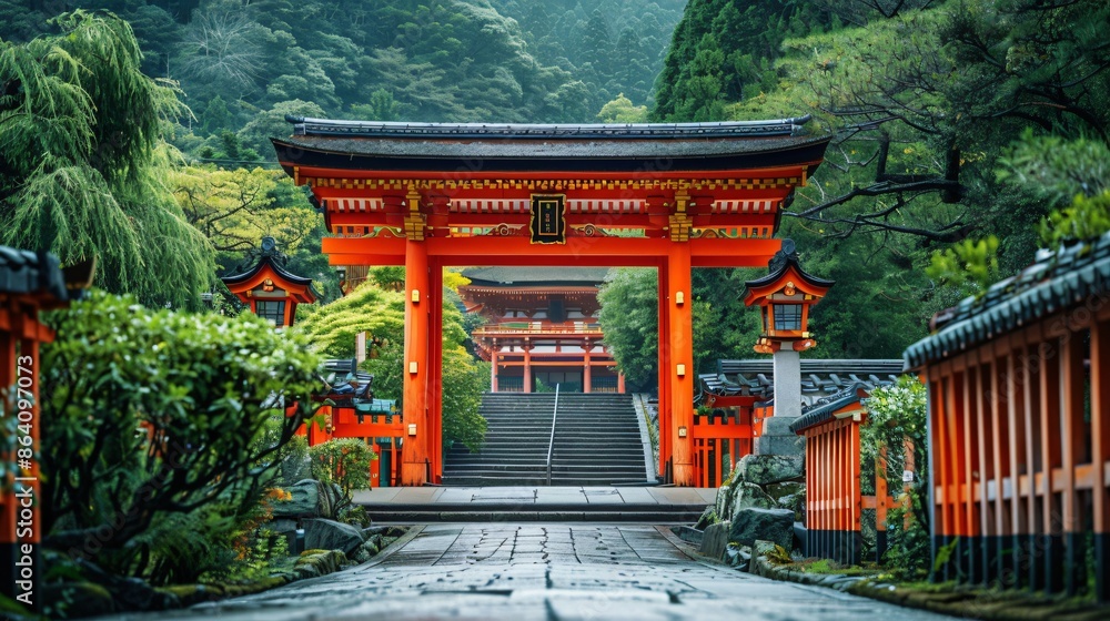 Entry Of The Mystic Japanese Temple Entry Of The Mystic Japanese Temple