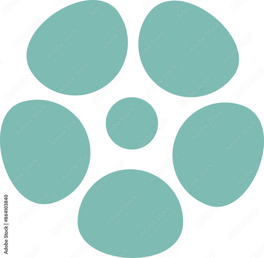 Abstract geometric floral shape Abstract geometric floral shape