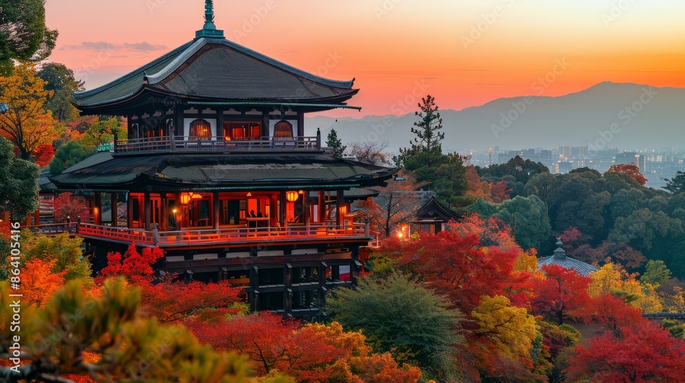 Fototapeta premium Explore Japan's rich cultural heritage, from samurai history to kabuki theater.