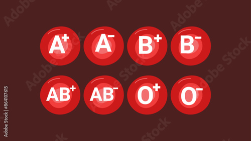 Blood group vector illustration