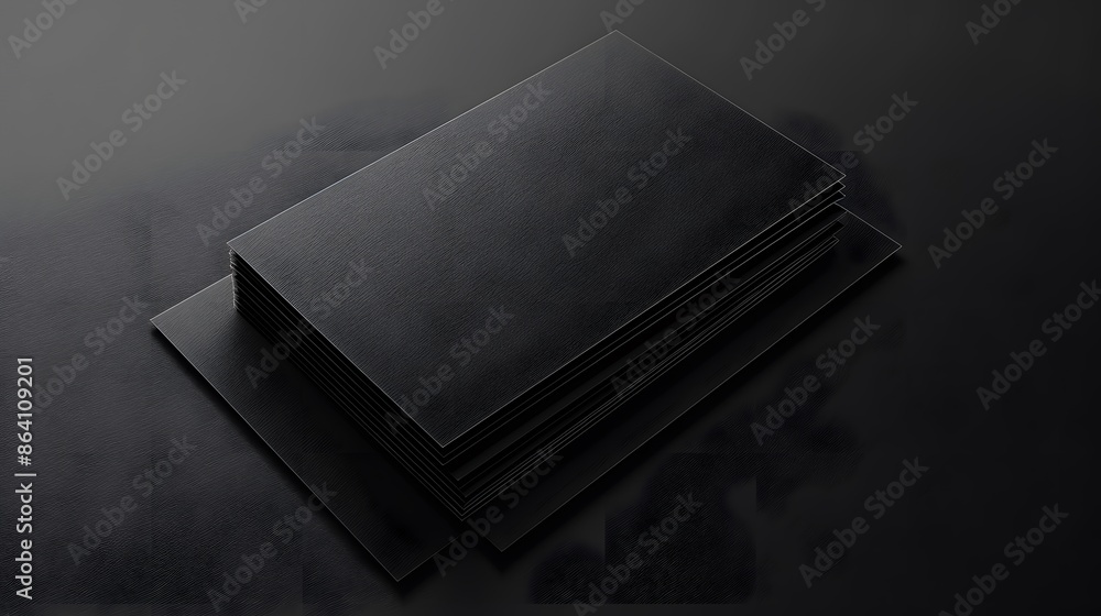 Sleek black business card stack mockup on a smooth, isolated background. suitable for corporate branding presentations. Sleek black business card stack mockup on a smooth, isolated background. suitable for corporate branding presentations.