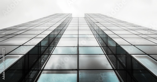 Modern glass building perfe...