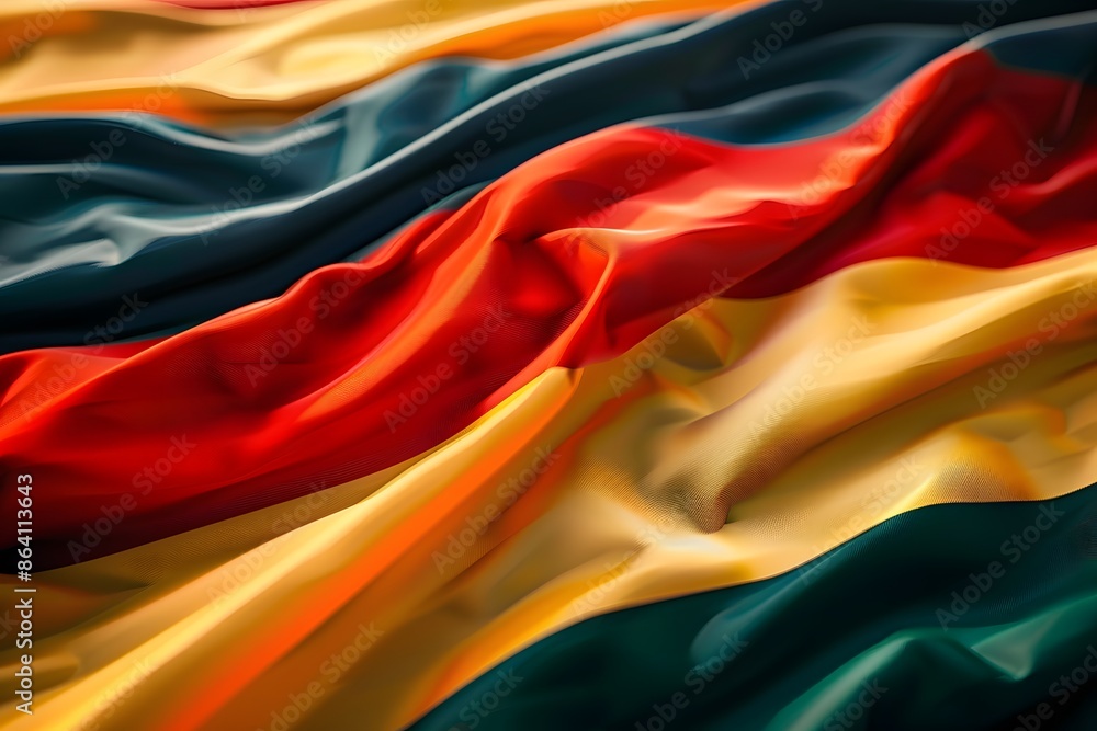 Vibrant Waves of Colorful Fabric Vibrant Waves of Colorful Fabric