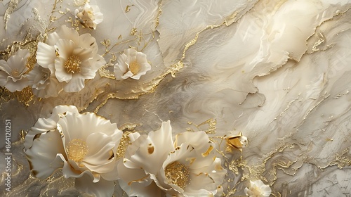 Beautiful feather artwork decoration wall art floral  design background