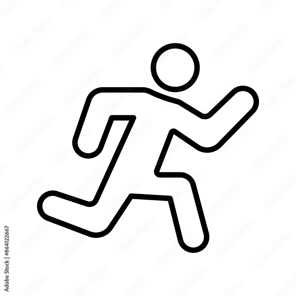 man fast run icon, rush icon. vector illustration color editable man fast run icon, rush icon. vector illustration color editable