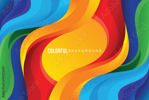 Abstract colorful background design wave vector concept