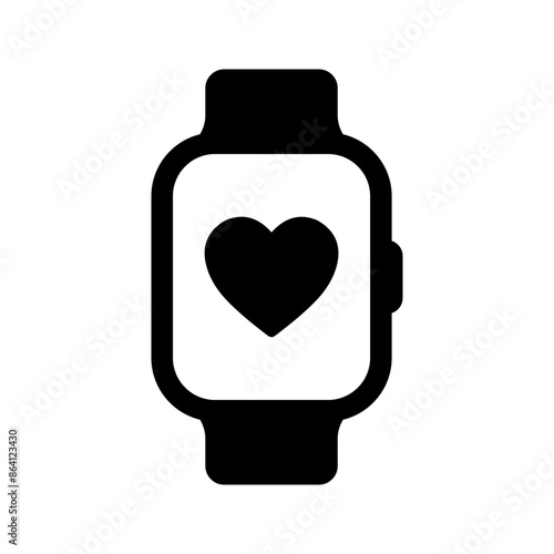 smartwatch icon. simple icon. vector illustration color editable
