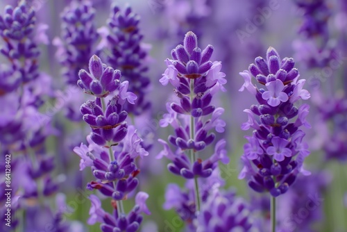 A bunch of purple flowers with a few white flowers in the middle