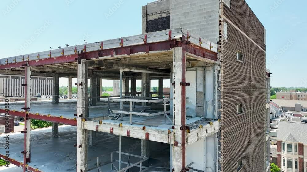 Angled view of separate sections of the building. Angled view of separate sections of the building.