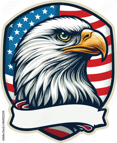 4th of July, Happy Independence Day of America vector design
