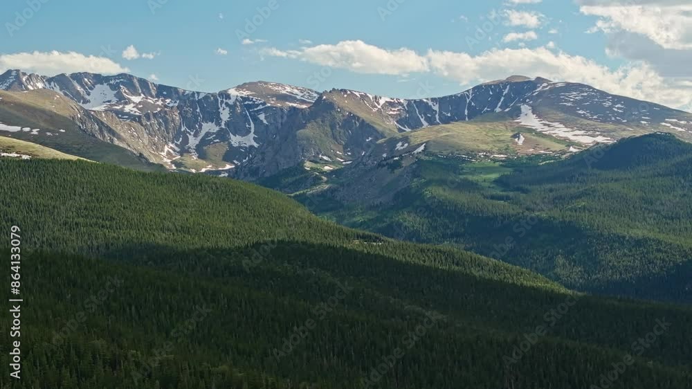 Stunning beautiful evergreen forest and grand mountains in Mount Blue Sky Colorado Stunning beautiful evergreen forest and grand mountains in Mount Blue Sky Colorado