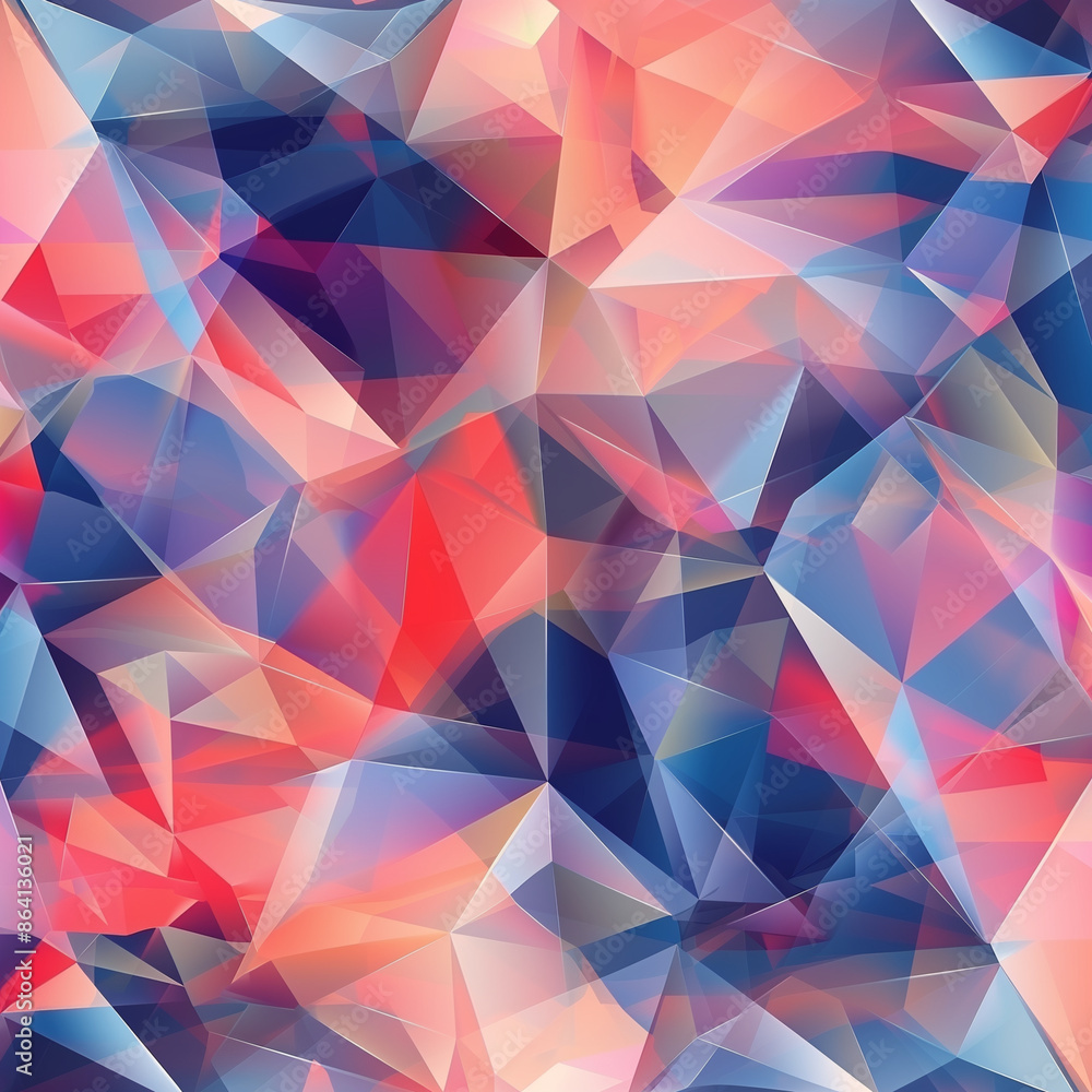 A colorful abstract design with blue, red, and purple shapes. The design is made up of triangles and squares, and it has a modern and artistic feel A colorful abstract design with blue, red, and purple shapes. The design is made up of triangles and squares, and it has a modern and artistic feel