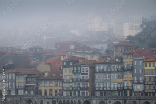 View of Ribeira at dawn, Porto, Porto District, Norte, Portugal, Europe photo