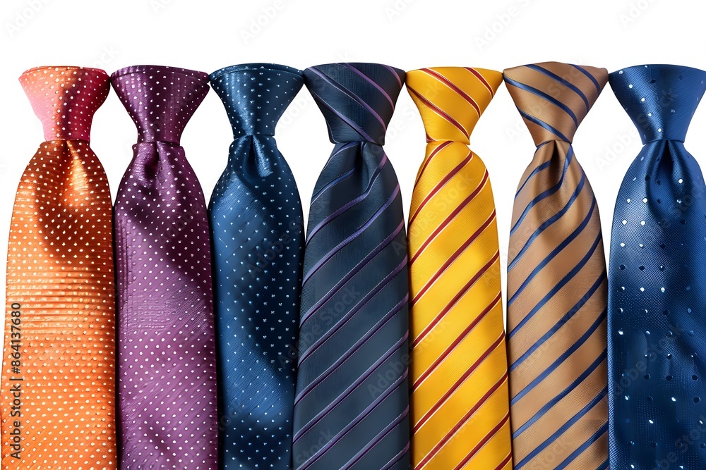 Colorful Collection of Patterned Ties in Various Designs Colorful Collection of Patterned Ties in Various Designs
