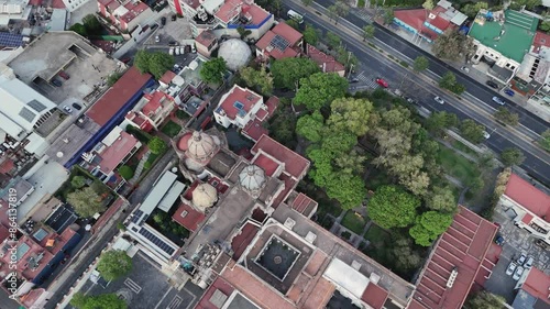 Wallpaper Mural Aerial view of a church in Southern Mexico City Torontodigital.ca