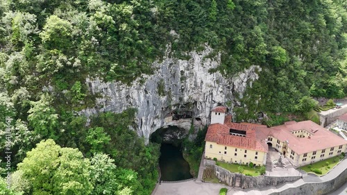 Wallpaper Mural Holy Cave Covadonga Spain drone,aerial Torontodigital.ca