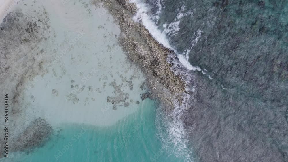 Aerial view of Turquoise Waters and Coral Reefs in Los Roques, Venezuela Aerial view of Turquoise Waters and Coral Reefs in Los Roques, Venezuela