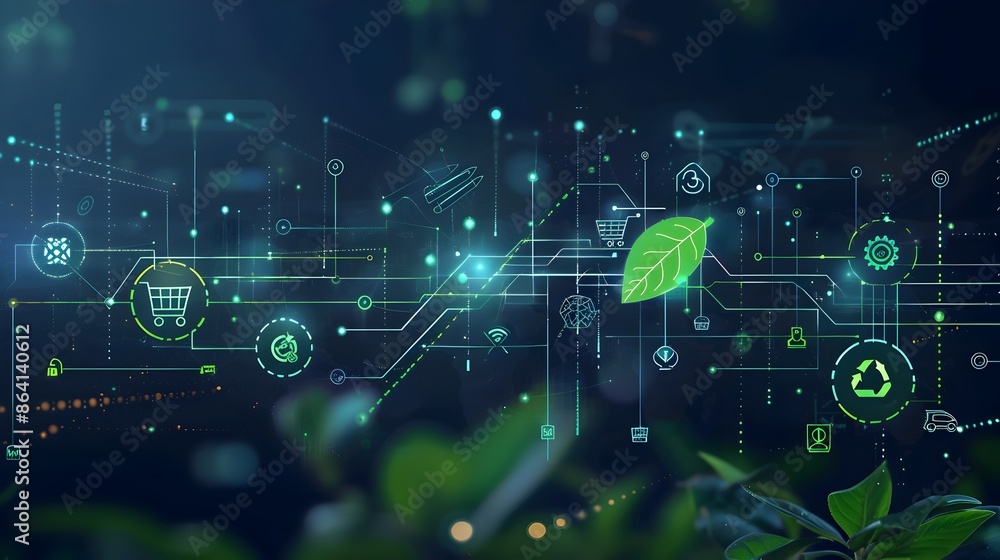 Digital Ecosystem with Green Leaf Technology Concept for Sustainable Innovation Digital Ecosystem with Green Leaf Technology Concept for Sustainable Innovation