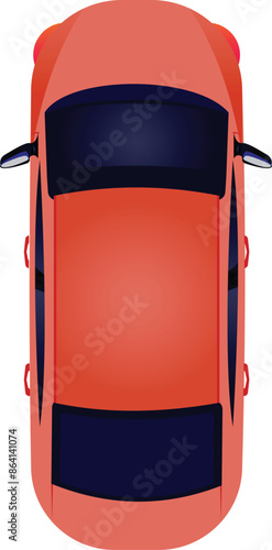 car vehicle transport upper view illustration