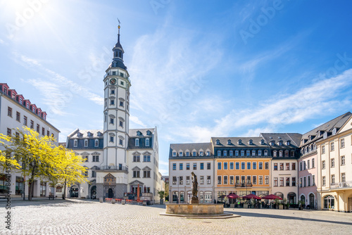 Rathausturm, Marktplatz, Gera, Thüringen, Deutschland 