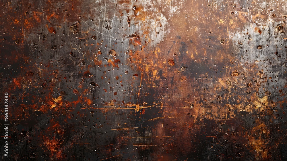 Grunge metal texture with rust and scratches for an industrial look Grunge metal texture with rust and scratches for an industrial look