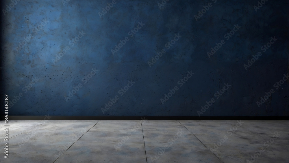 dark blue concreate and cement wall to present product and background dark blue concreate and cement wall to present product and background
