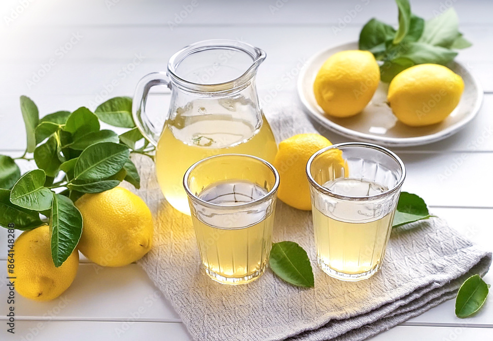 Fototapeta premium lemon juice