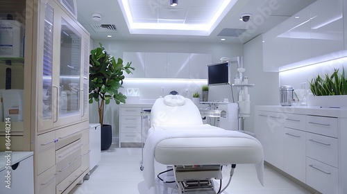 Obraz na płótnie Modern and clean medical examination room with bright lighting w salonie