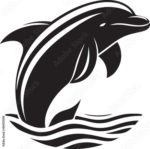  Dolphin vector art illustration photo