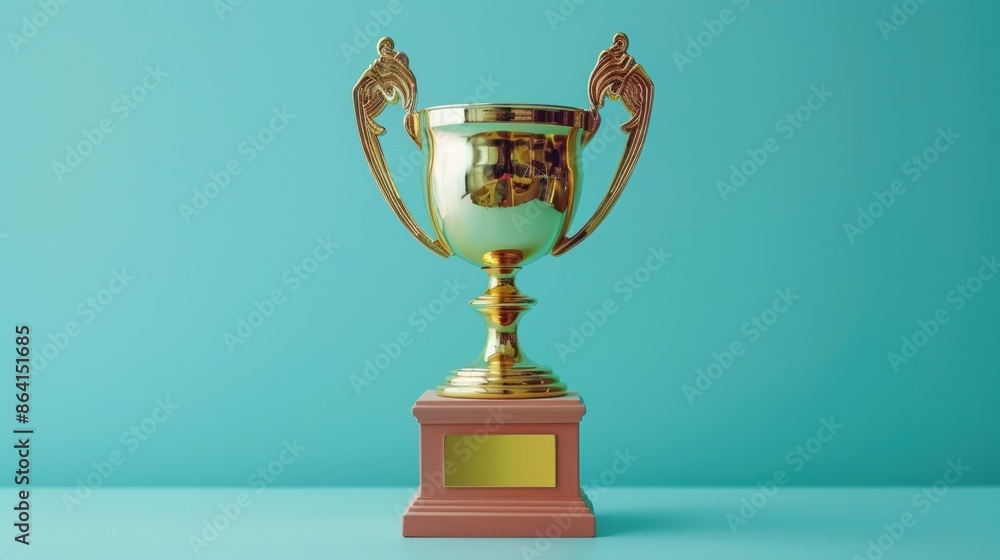 Office trophy displayed on a simple background, showcasing its minimalist design and symbolic value. Office trophy displayed on a simple background, showcasing its minimalist design and symbolic value.