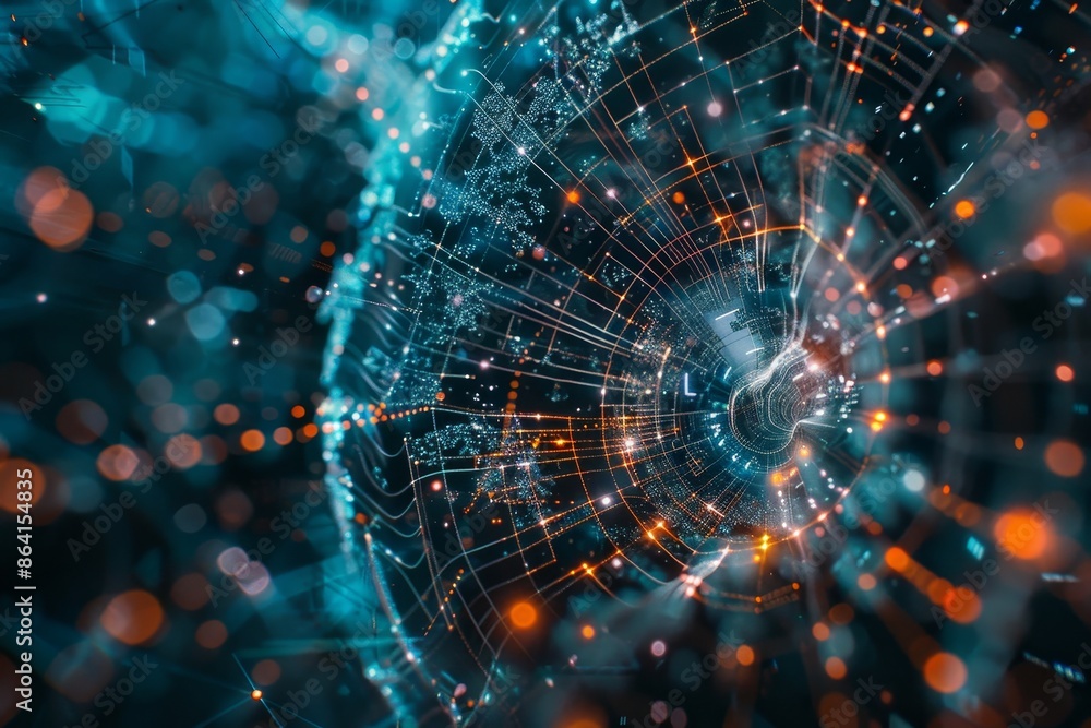 Graphic design based on abstract science and technology. Graphic design based on abstract science and technology.