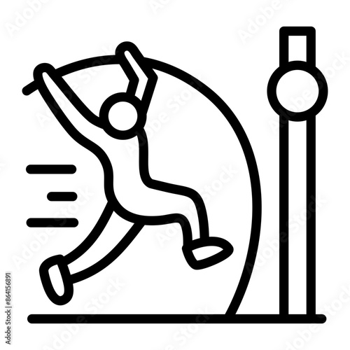 Pole Vault Pole Icon