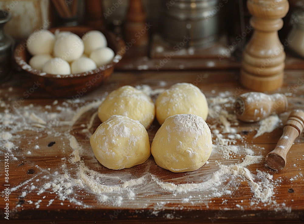 Fototapeta premium dough for baking