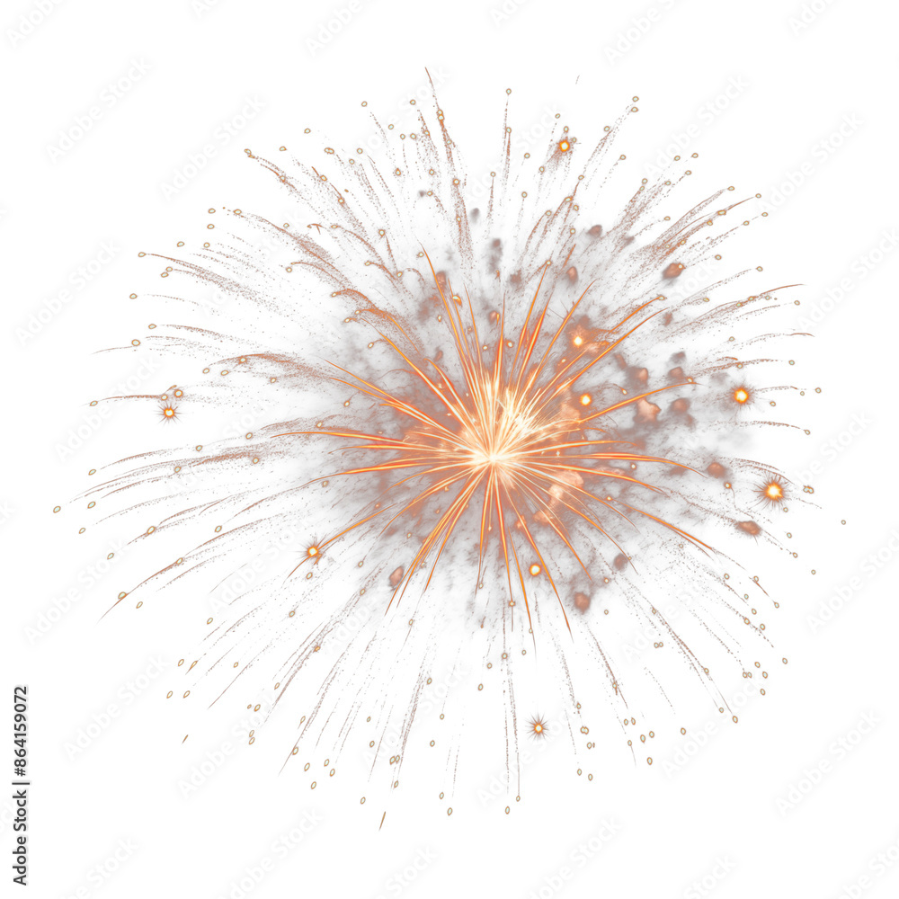 Fototapeta premium A vibrant explosion of colors illuminating the dark night sky, showcasing a dazzling fireworks display