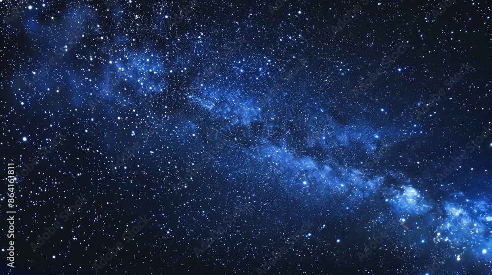 Starry night sky with a multitude of stars and the Milky Way in the space backdrop Starry night sky with a multitude of stars and the Milky Way in the space backdrop