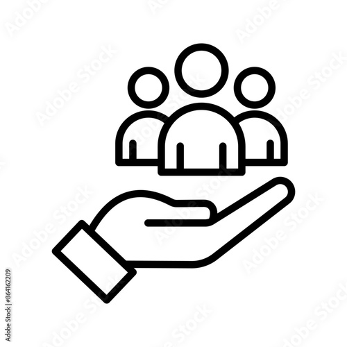 Customer care icon color editable