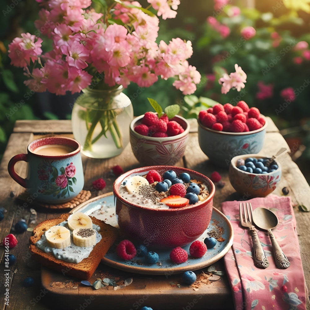 breakfast in the garden breakfast in the garden