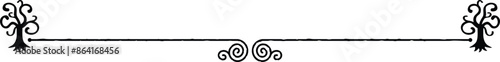 Celtic Tree, Line, Spiral Header Graphic