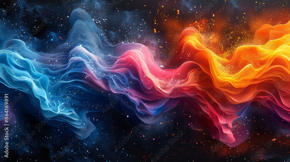 Vibrant Fluid Shapes: Illustrate a background with vibrant fluid shapes that flow and merge, creating a dynamic and colorful visual. Vibrant Fluid Shapes: Illustrate a background with vibrant fluid shapes that flow and merge, creating a dynamic and colorful visual.