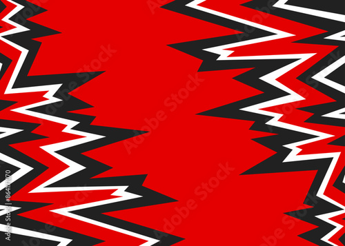 Abstract background with reflective jagged spike pattern and with some copy space area