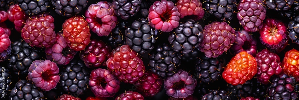 Ripe blackberry texture background, Allegheny blackberries fruits pattern, black berry mockup top view Ripe blackberry texture background, Allegheny blackberries fruits pattern, black berry mockup top view
